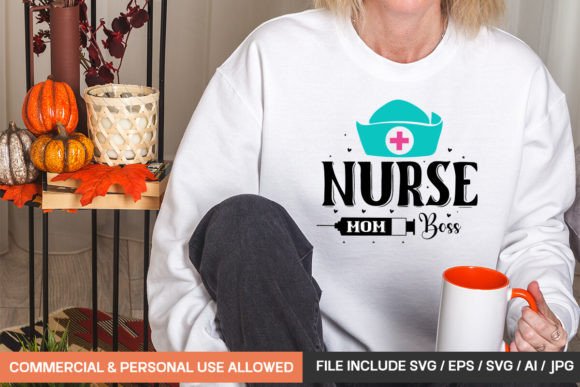 Download Nurse Mom Boss Svg - Premium Bundle