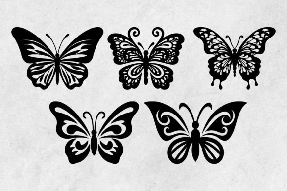 Download Butterfly SVG/ Butterfly Silhouette Set - Butterfly silhouette Collection