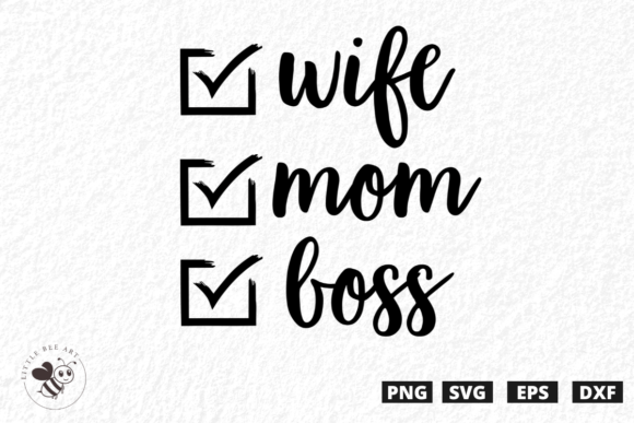 Download Wife Mom Boss SVG - Premium Resources
