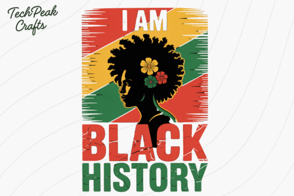 Download I Am Black History, Afro Woman Pride PNG - Premium Resources